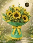 Girasole with mimosa