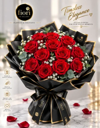 13 Premium roses (RED NAOMI)