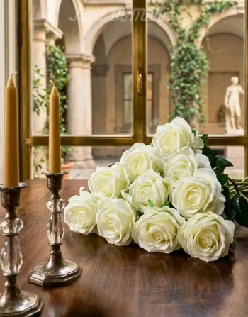 15 Rose bianche
