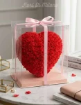 Artificial Red Love shape Roses (2)