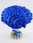Elegant Bouquet of Blue Roses