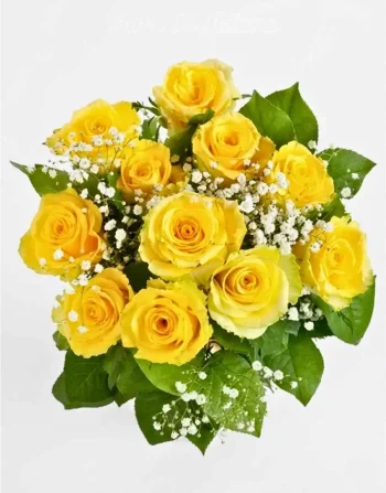 MAZZO DI 15 ROSE GIALLE