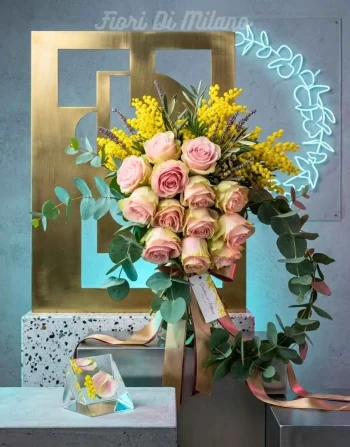 Rose Con Mimosa