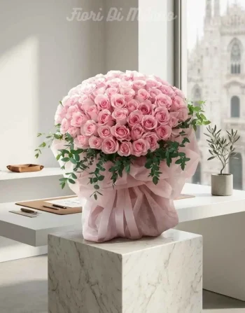 Sweet Pink Rose Bouquet (1)