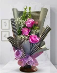 Bouquet of Pink roses composition