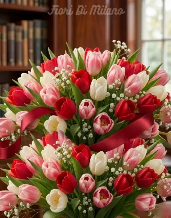 Mix Tulips with Teddy Bear (1)