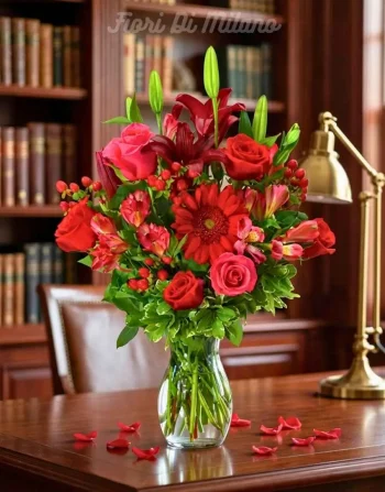 The Red's Vase Bouquet