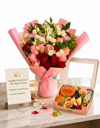 Bouquet di Rose Premium e Box Colazione Gourmet (2)