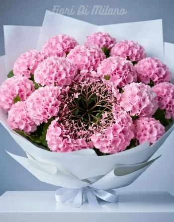 Maxi Bouquet Ortensie Rosa Luxary (1)