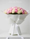Mixi Bouquet Rose Bianche Peonie Rosa