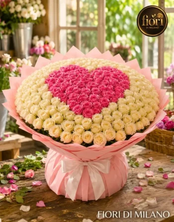 Cuore Di Rose Bouquet Milano