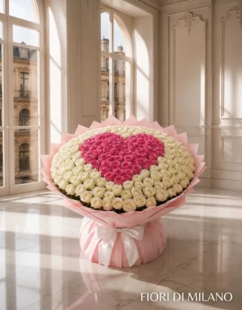 Cuore Di Rose Bouquet Milano (1)