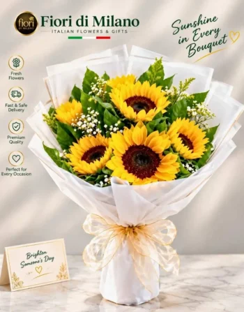 Bouquet di Girasoli Freschi - Raggio di Sole